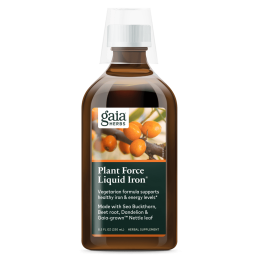 Plant Force Liquid Iron 250ml, Gaia Herbs - 1