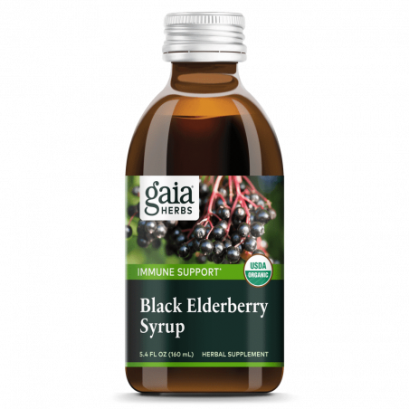 Black Elderberry Syrup - Immune Support, Gaia Herbs - 1